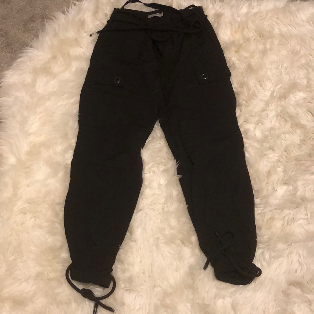 LF Carmar denim black cargo pants